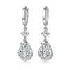 Women's Korean Style Water Drop Earrings Temperament Flowers