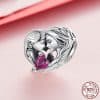 Mother And Daughter Family S925 Sterling Silver Accessories Beaded Pendant