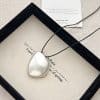 Irregular Brushed Pendant Necklace Simple Fashion Frosted Geometric