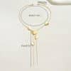 Geometric Heart Shape Multi-layer Design Pendant Clavicle Chain All-match