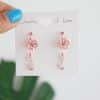 Cherry Blossom Festival Enamel Oil Drop Ear Clips