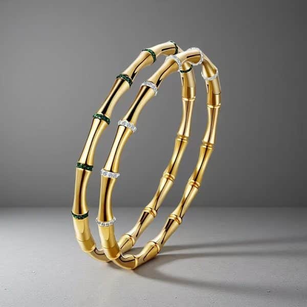 Stainless Steel Colorfast Handmade Colored Bamboo Bracelet