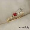 Women's Fashion Personalized Zircon Peach Heart Ring