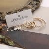 Simple Temperament Dripping Butterfly Snake Pearl Earrings 5-piece Set
