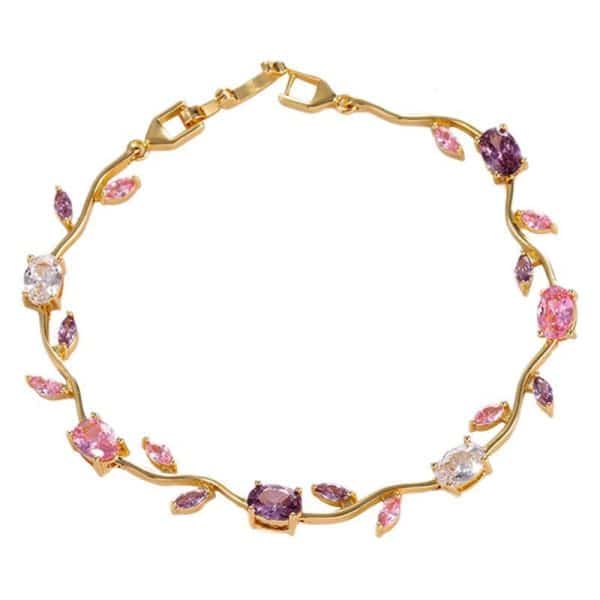 Zircon Tennis Bracelet Bride Ornament Combination