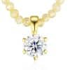Sterling Silver Moissanite Light Luxury High-grade Necklace