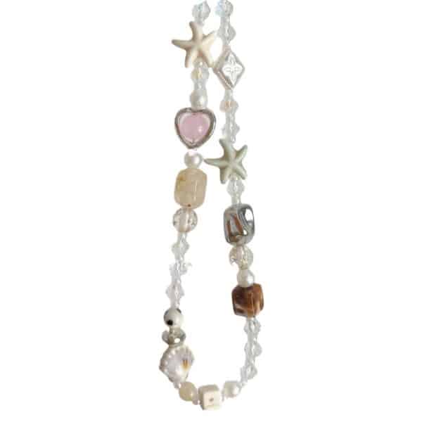 Bohemian Sweetheart Mobile Phone Charm Beach Vacation Camera Beaded