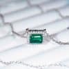 Affordable Luxury Fashion 925 Sterling Silver Platinum Plated Necklace For Women