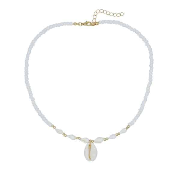 Cold Wind Special-interest Design Conch White Bead Necklace