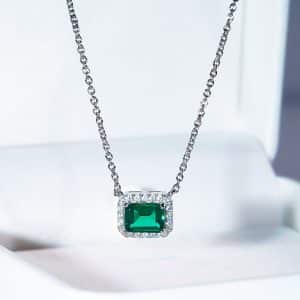 Affordable Luxury Fashion 925 Sterling Silver Platinum Plated Necklace For Women