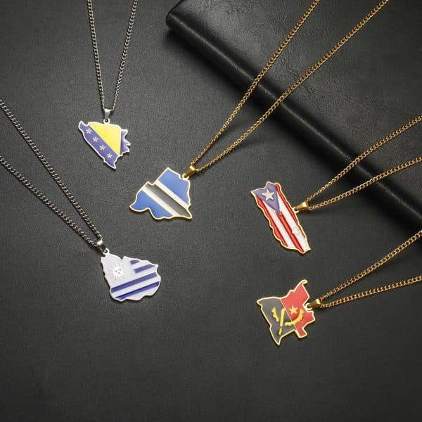 Women's Creative All-match Map Pendant Necklace