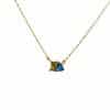 Women's All-match Twelve Birthstone Pendant Stainless Steel Necklace