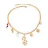 18K Gold Stainless Steel Oil Dripping Pepper Starfish Fish Conch Seahorse Pendant