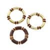European And American Exaggerated Famous Brand Multi-layer Wooden Necklace, Bracelet Set