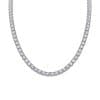 Twin 925 Silver Moissanite Long Star River Necklace