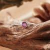 12 Natural Sapphire Ruby Tansan Opal Colored Gems Ring