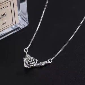 Retro Black Rose Necklace For Women
