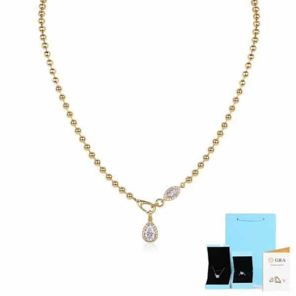 925 Sterling Silver Women's Non-fading Cross-border Necklace Simple High-end Sense