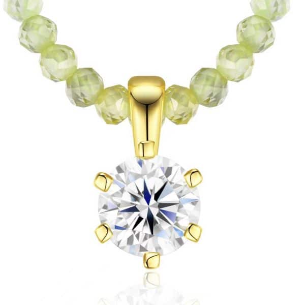 Sterling Silver Moissanite Light Luxury High-grade Necklace