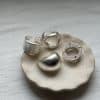 Brass Chalcedony Double-layer Ring High-grade Girl