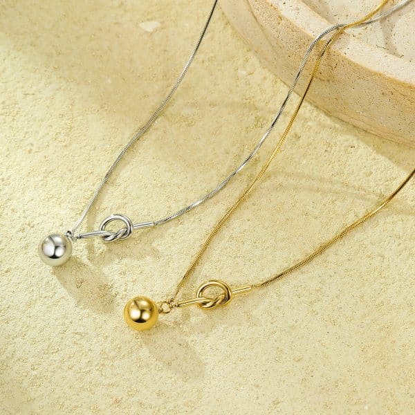 Ins Wind Cross-border Bends And Hitches Winding Ball Pendant