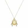 Fashion New Copper Small The Gold Bug Pendant Necklace