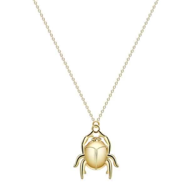 Fashion New Copper Small The Gold Bug Pendant Necklace