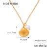 French Vintage Shell Jeweled Pendant Design Sense