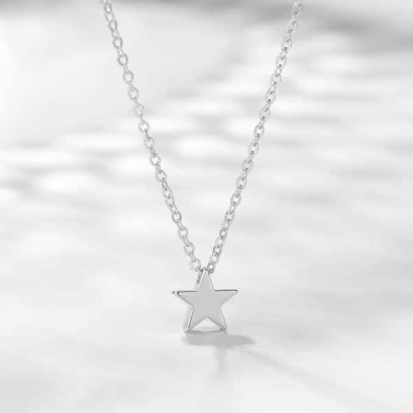 Simple Stainless Steel Pendant Necklace For Women