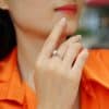 Closed 925 Silver Half Sleeve Ring