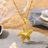 Starfish Beach Stainless Steel Shell Necklace