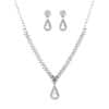 Exquisite Claw Chain Necklace And Earrings Suite Two-piece Set Water Drops