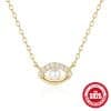 Fashion Personality Pearl Devil's Eye Necklace