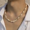 Coconut Shell Natural Stone Beaded Hip Hop Versatile Clavicle Chain