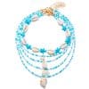 New Multi-layer Women's Fashion All-match Summer Starfish Shell Conch Bead Necklace 5-piece Set