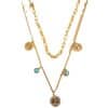 Turquoise Elegant Multi-layer Chain Fashion Stainless Steel Necklace