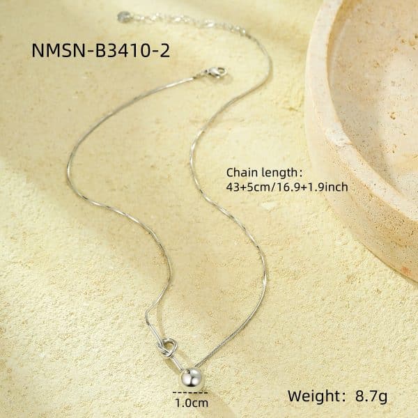 Ins Wind Cross-border Bends And Hitches Winding Ball Pendant