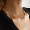 Yunlian Jewelry S925 Sterling Silver Necklace Natural Baroque Pearl Necklace