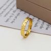 Popular Titanium Steel Beating Pattern Ring Unisex