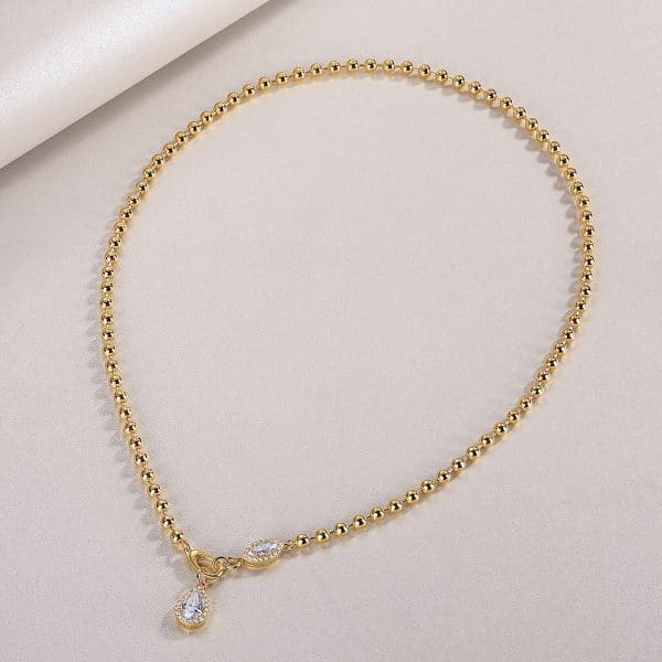 925 Sterling Silver Women's Non-fading Cross-border Necklace Simple High-end Sense