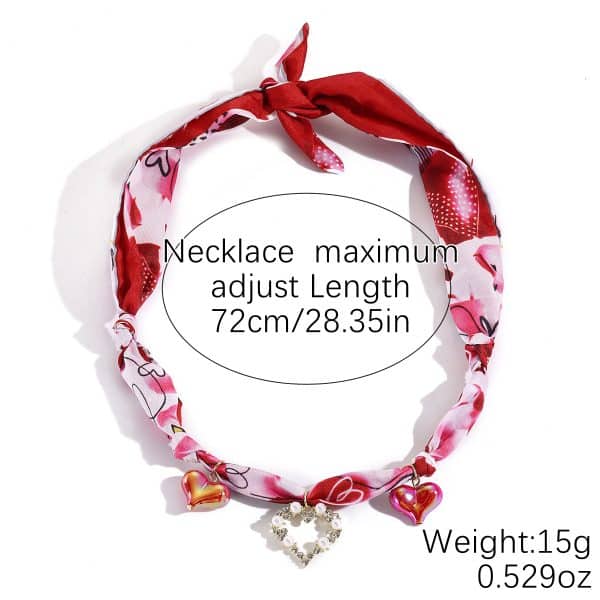 Summer Scarf Necklace Multi-pendant Pearl All-match Light Luxury Silk Scarf Necklace