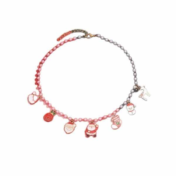 Cute Cartoon Stringed Pearls Clavicle Chain Female