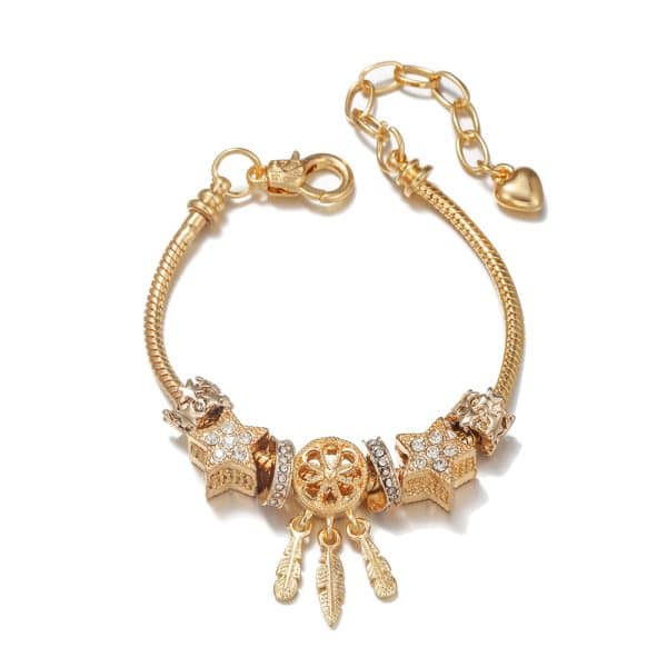 DIY Bracelet, Female Star Bead, Dreamcatcher Pendant, Lobster Buckle Bracelet
