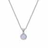 Women's Korean-style Simple Oval Pendant Necklace