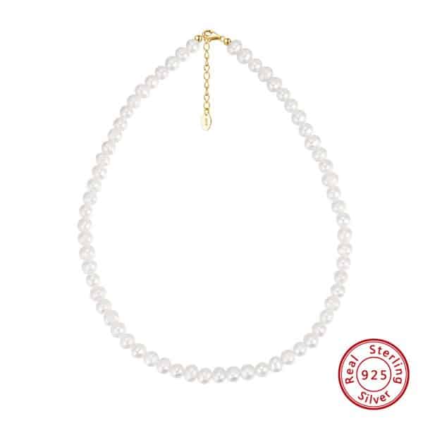 Women's Natural Freshwater Pearl Adjustable Necklace