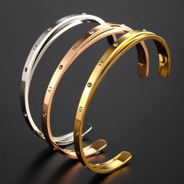 European And American Open-ended Bracelet Female Lady Inlaid Zircon Bracelet