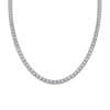 Twin 925 Silver Moissanite Long Star River Necklace