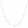 Gentle Drop-shaped Artificial Zircon Necklace