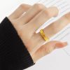 Popular Titanium Steel Beating Pattern Ring Unisex