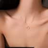 S925 Sterling Silver Hollow Heart Necklace